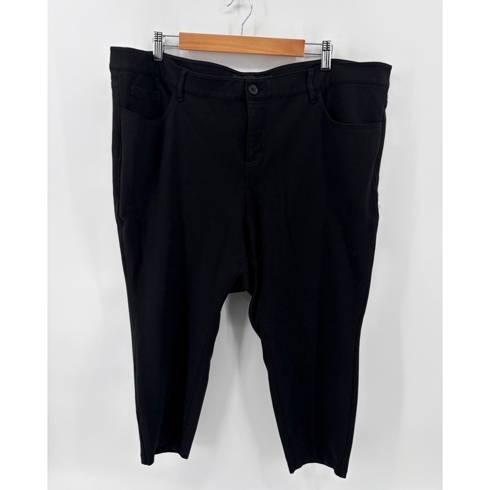 Torrid Studio Relaxed Taper High Rise Pants Black, Women's Size 22XS
